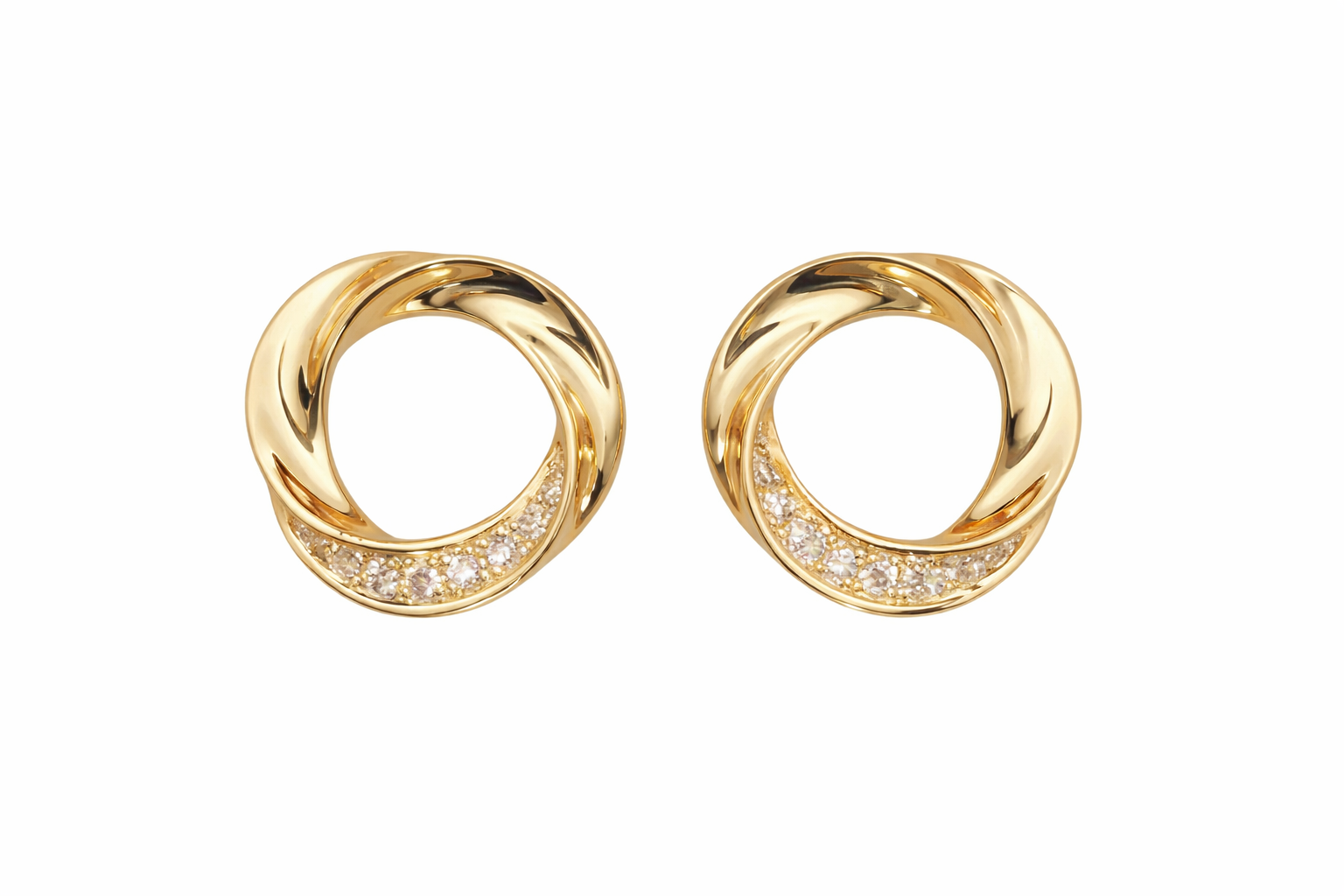 Round Earrings 12mm