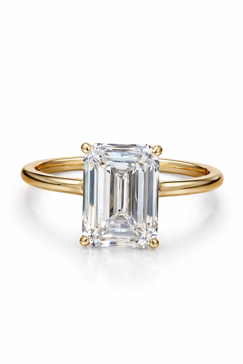 PRE-ORDER Emerald Cut Engagement Ring