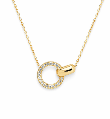 Hoop and Lock Necklace