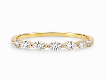 Half Eternity Marquise Diamond Ring