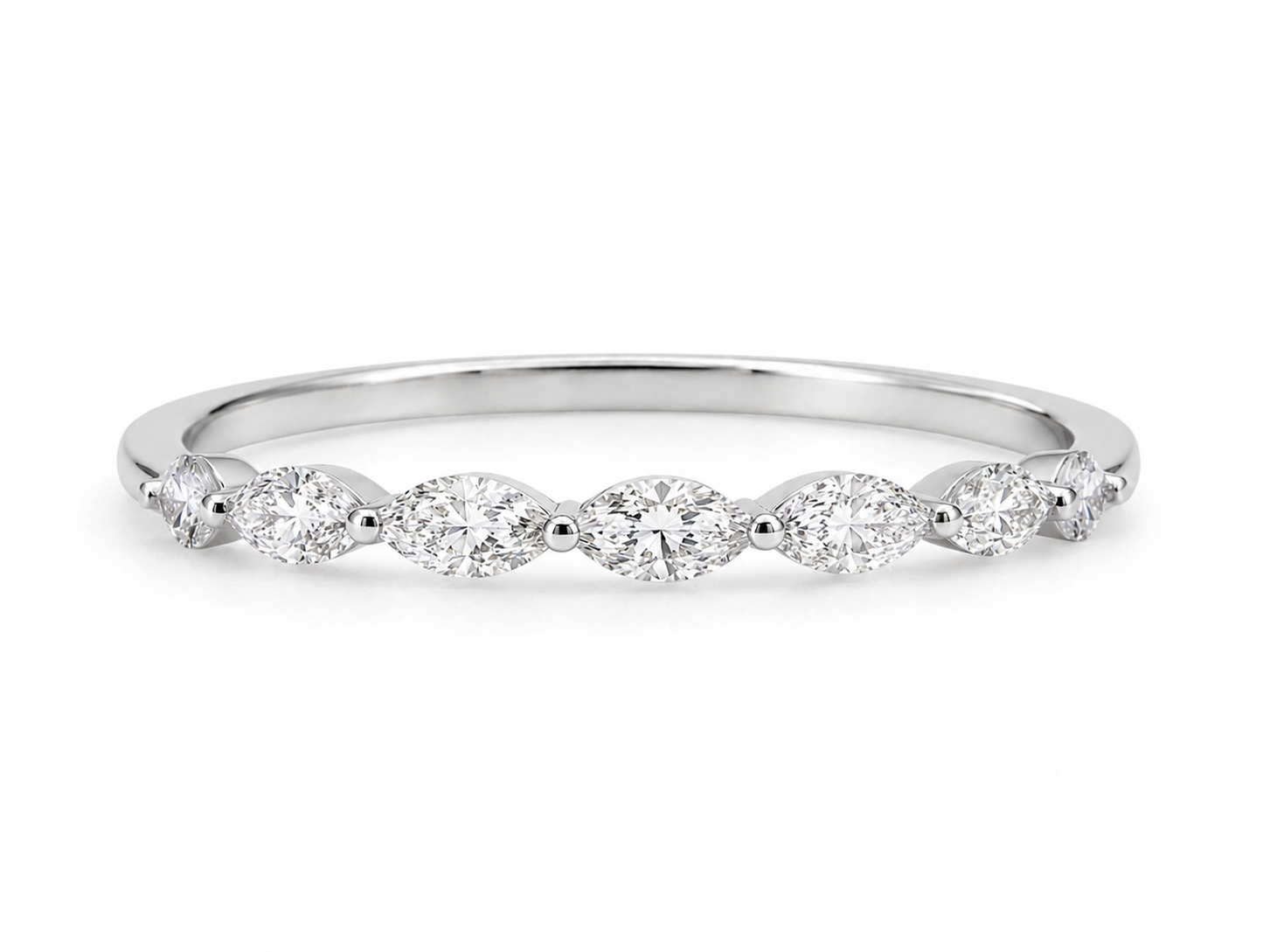 Half Eternity Marquise Diamond Ring