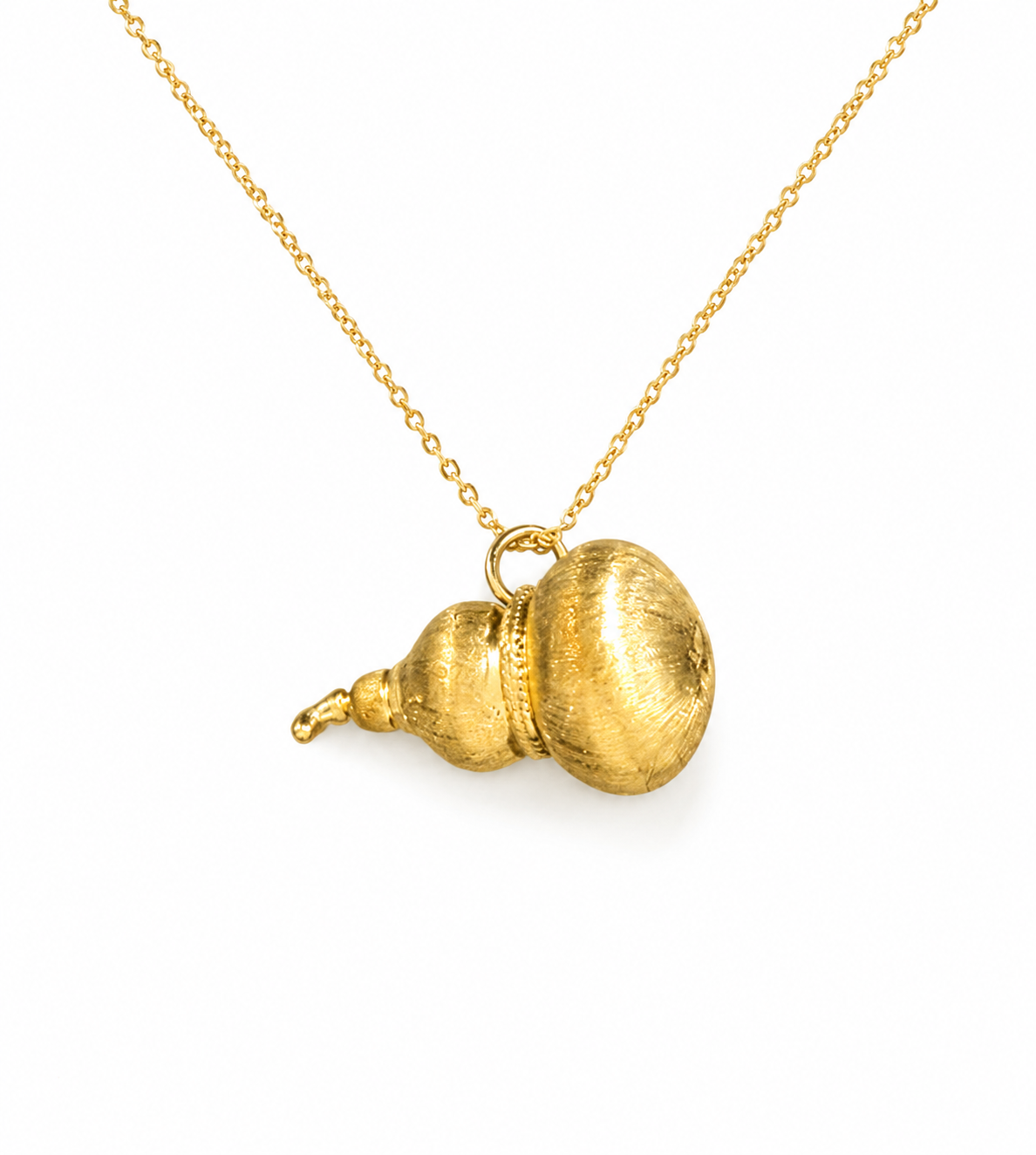 24K Gold Hulu Pendant Necklace