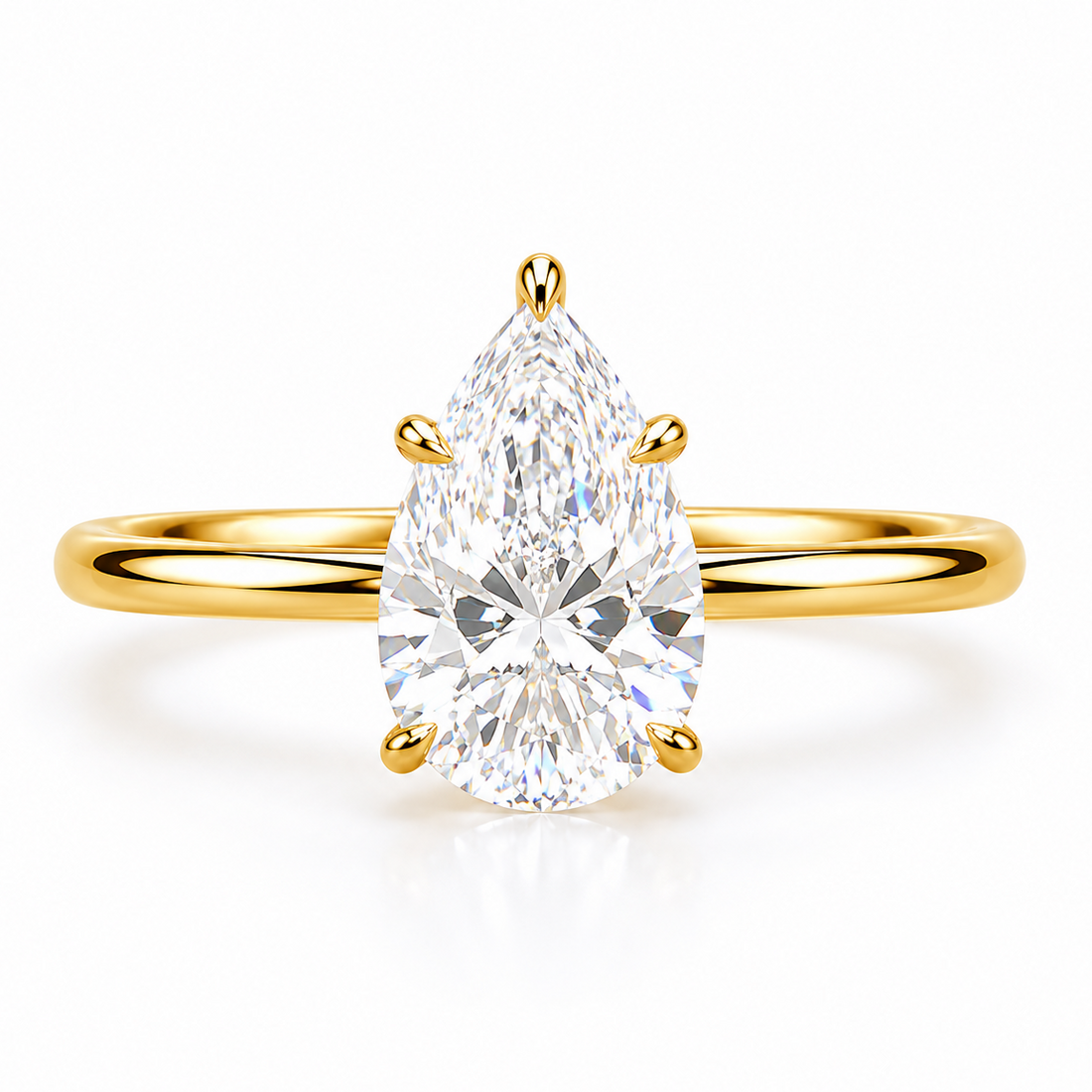 PRE-ORDER Pear Cut Diamond Engagement Ring