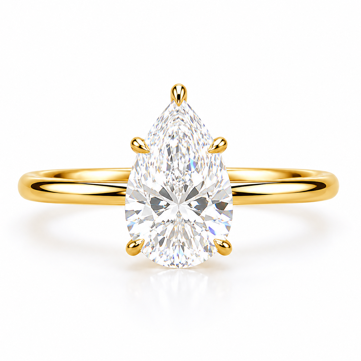 PRE-ORDER Pear Cut Diamond Engagement Ring
