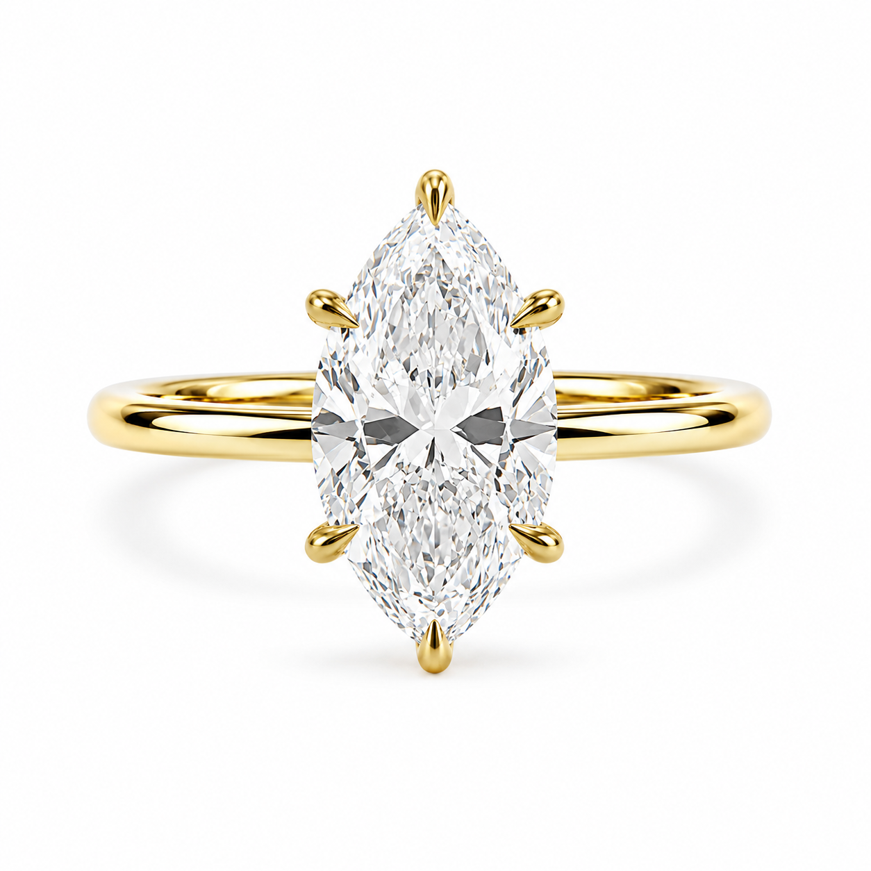 PRE-ORDER Marquise Cut Diamond Engagement Ring