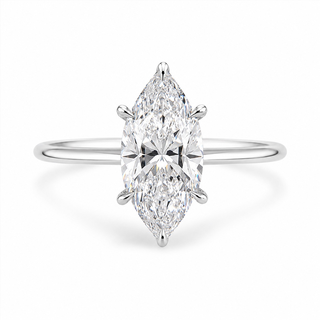 PRE-ORDER Marquise Cut Diamond Engagement Ring