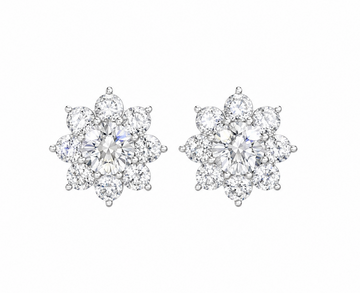 Small Rositas Diamond Stud Earrings