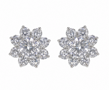 Large Rositas Diamond Stud Earrings