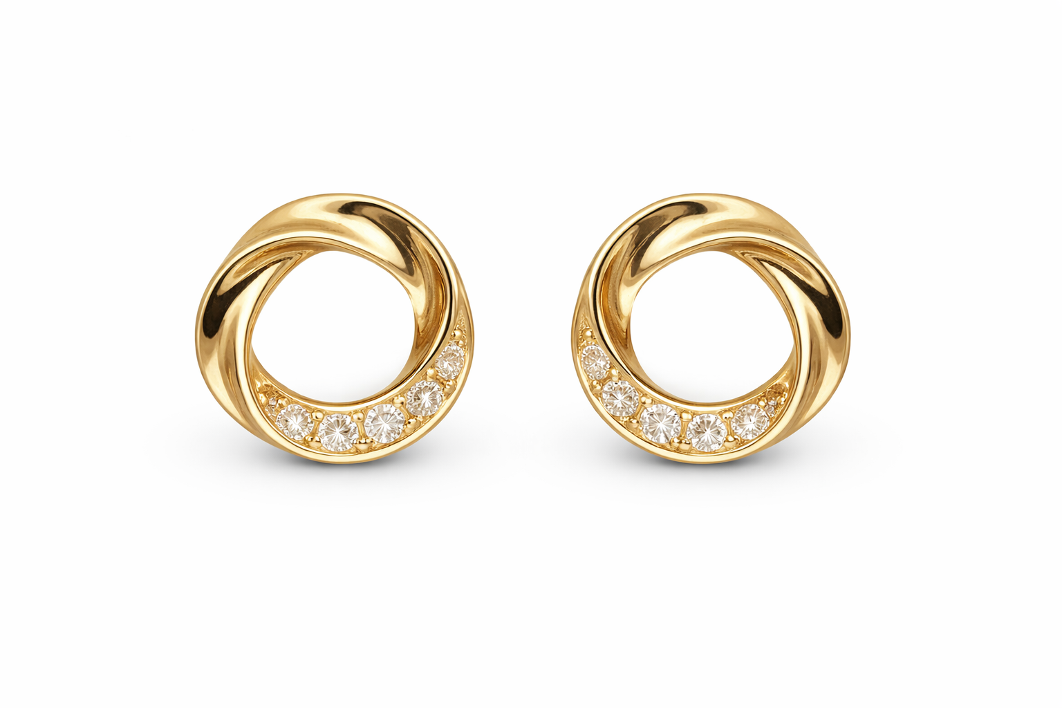 Round Earrings 8mm