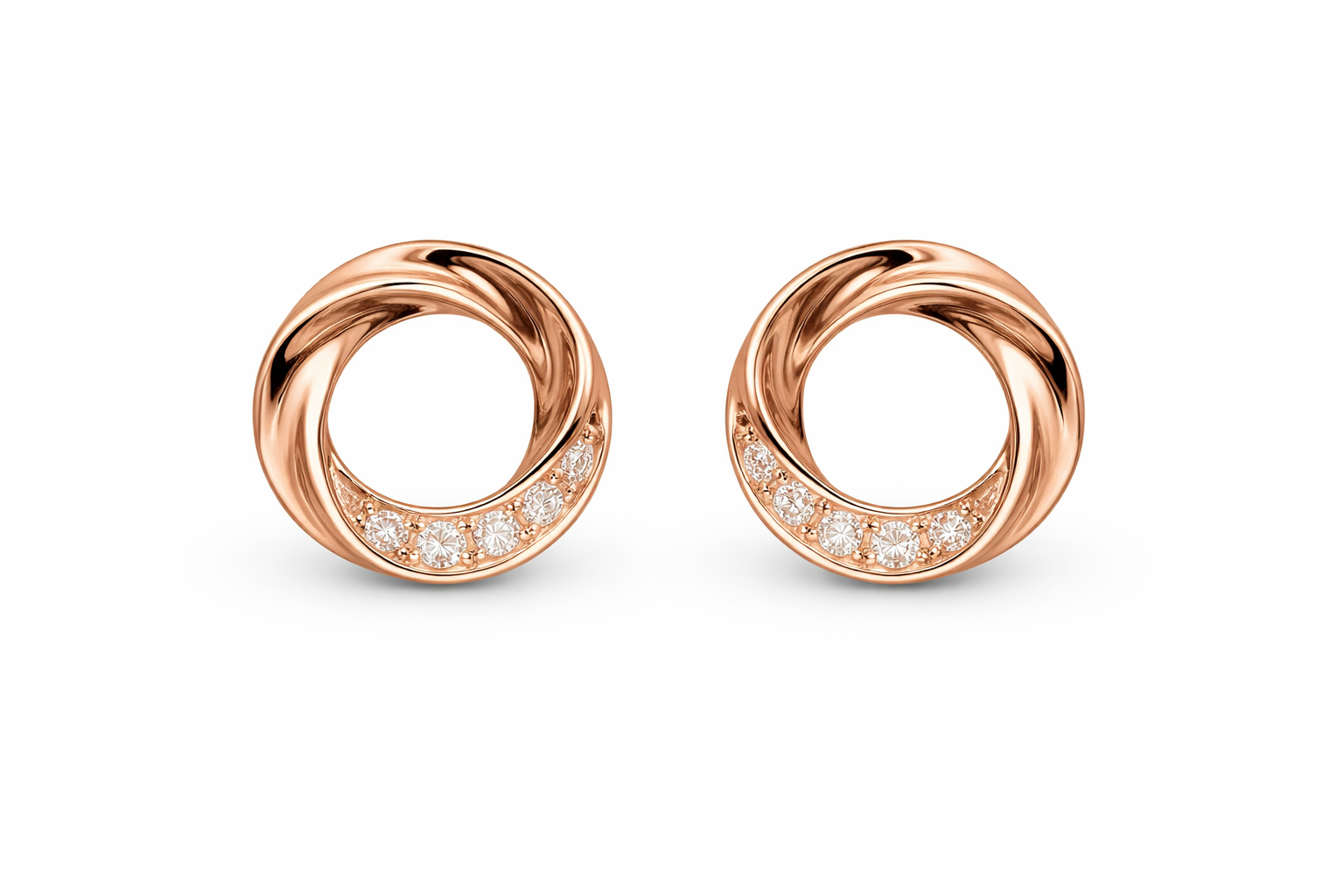 Round Earrings 8mm
