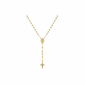 Rosary Necklace in 18K Gold