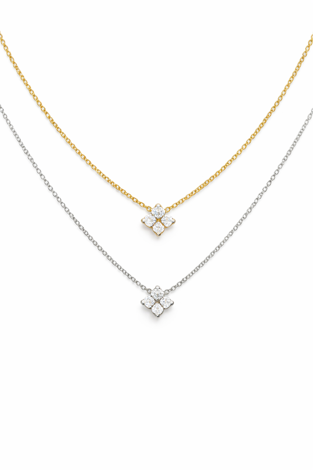 Flower Diamond Necklace