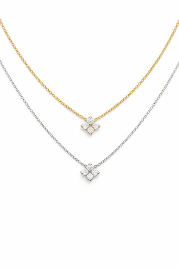 Flower Diamond Necklace