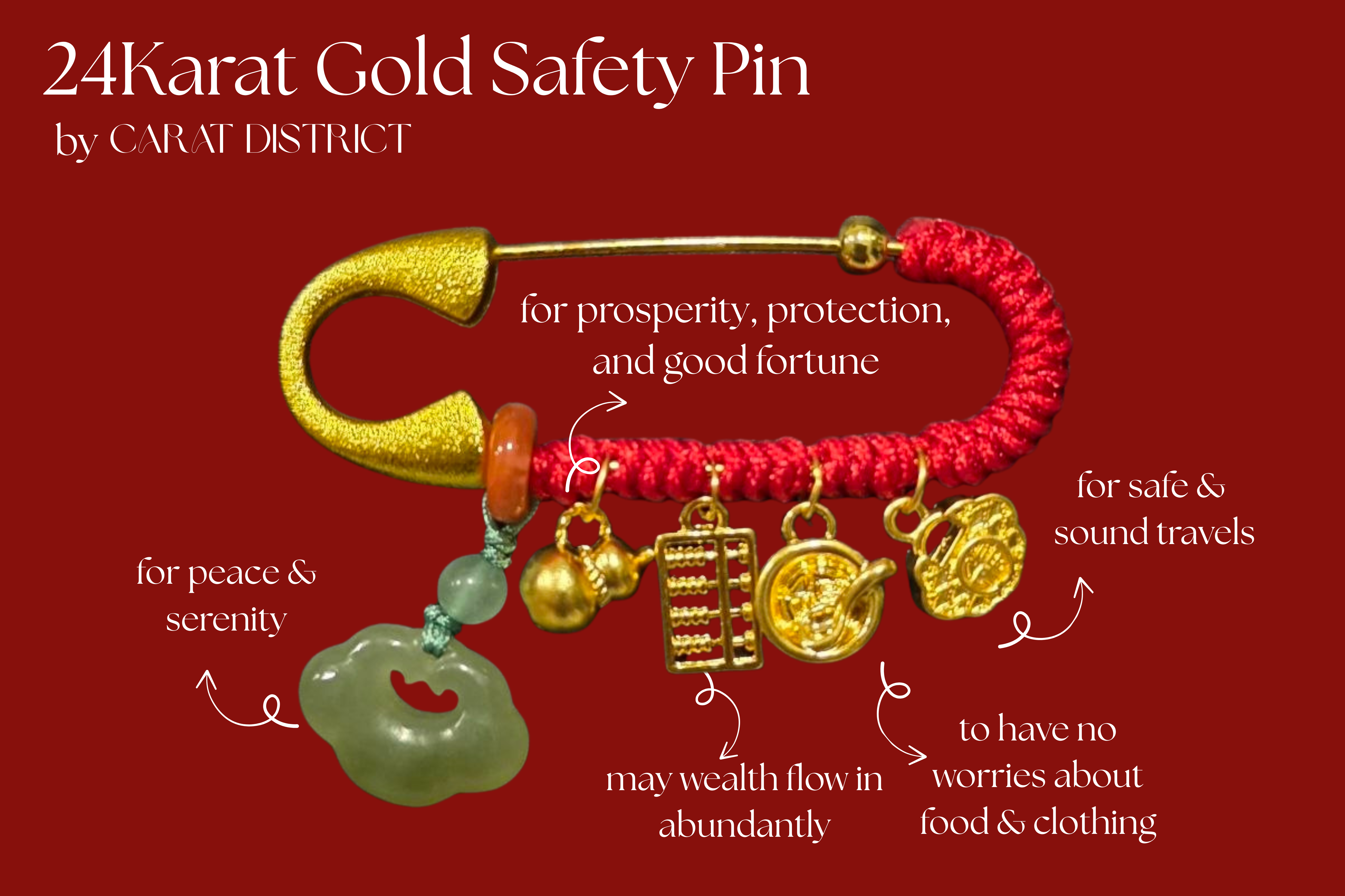 24K Gold Lucky Pin